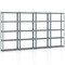 Costway 1/2/3/4 PCS 5-Tier Heavy Duty Storage Shelf Storage Utility Rack Shelf with Anti-tipping Device Grey
